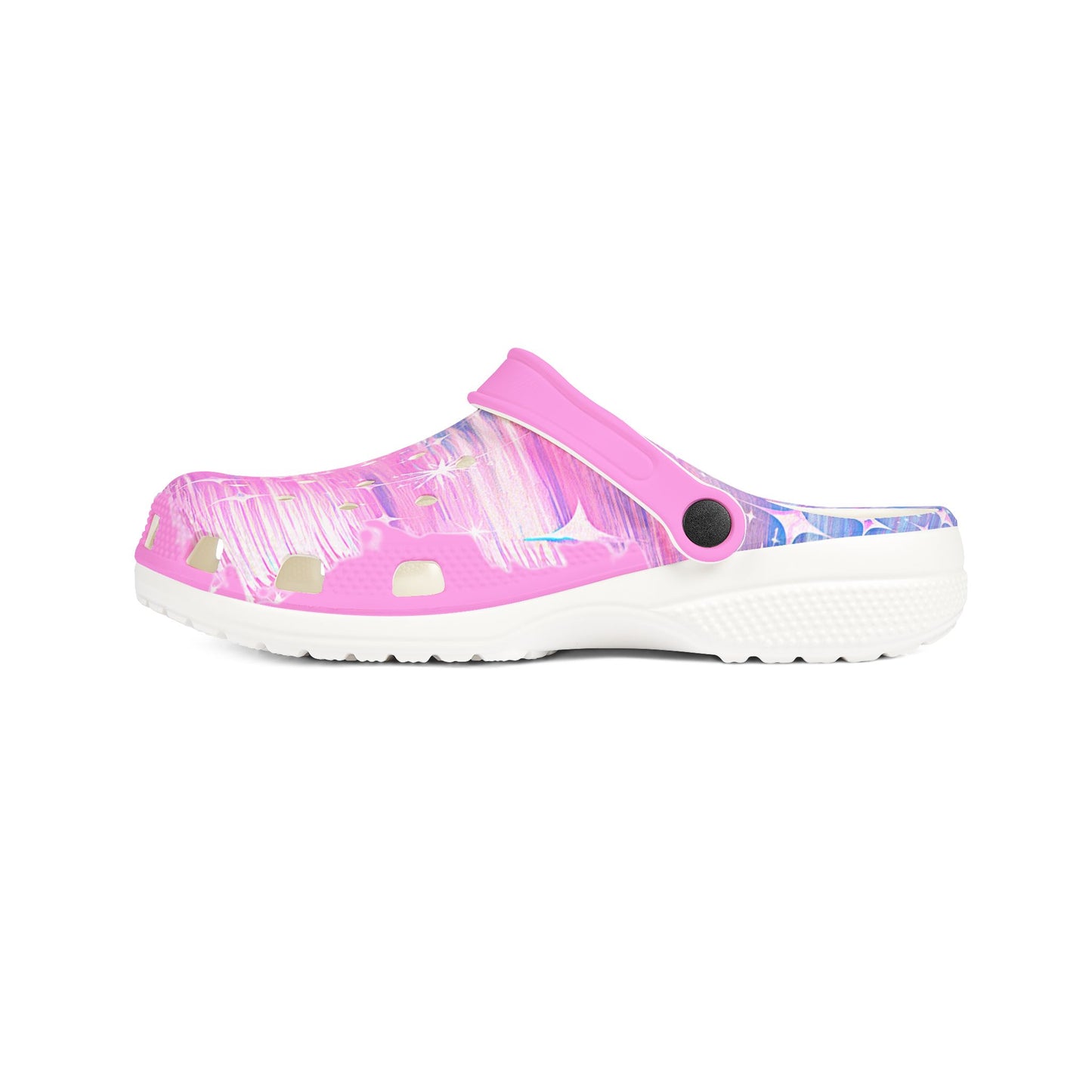 Pink Starry Nights Foam Clogs Comfortable Rubber Shoes Women