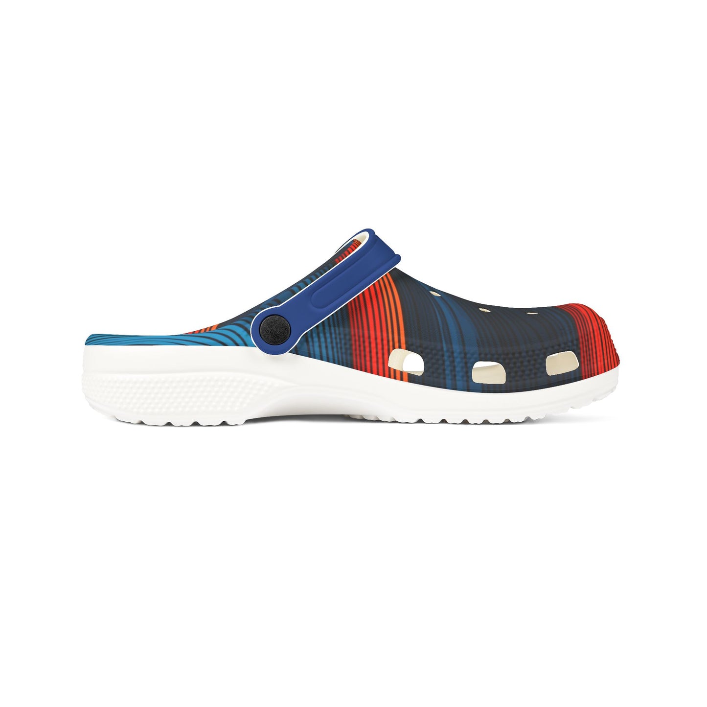Colorful Rainbow Foam Rubber Clogs Stylish Comfortable Shoes