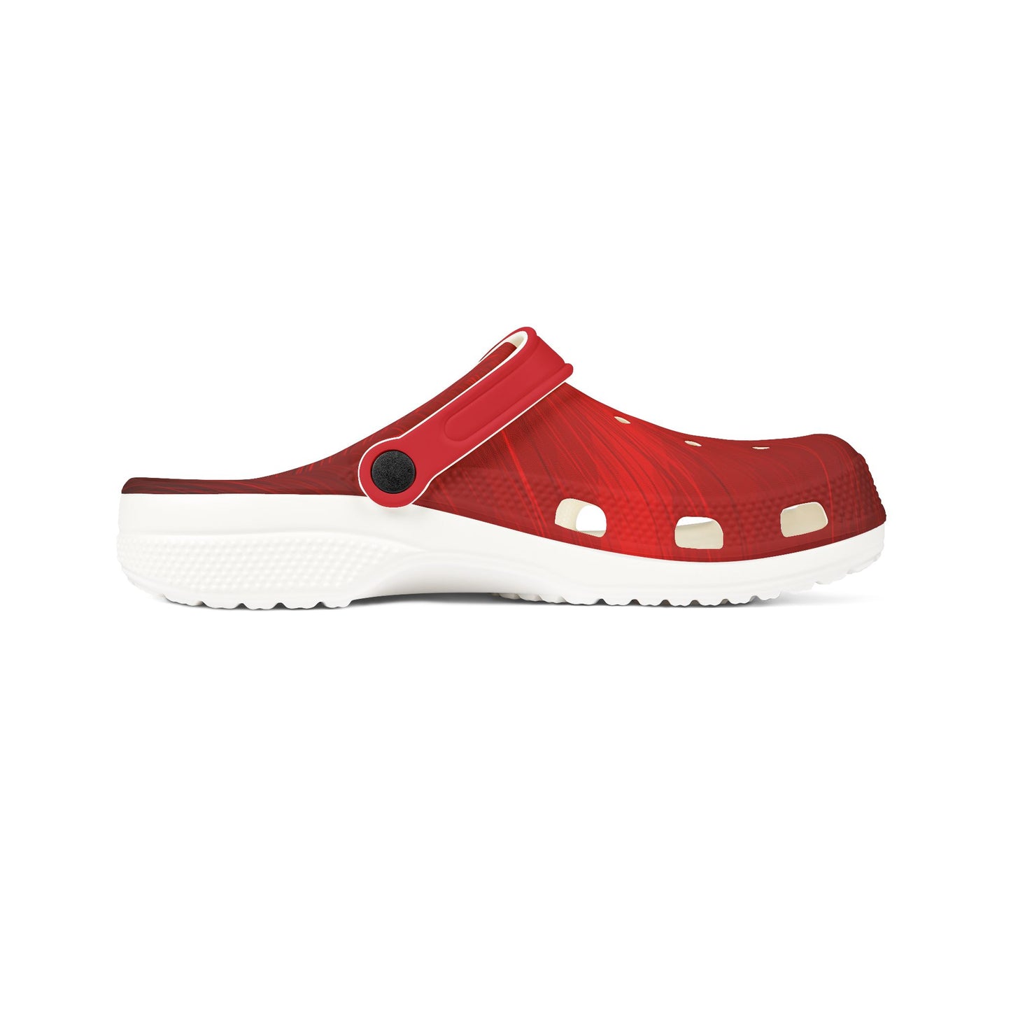 Cool Red Filaments Foam Clogs Waterproof Non Slip Casual Shoes