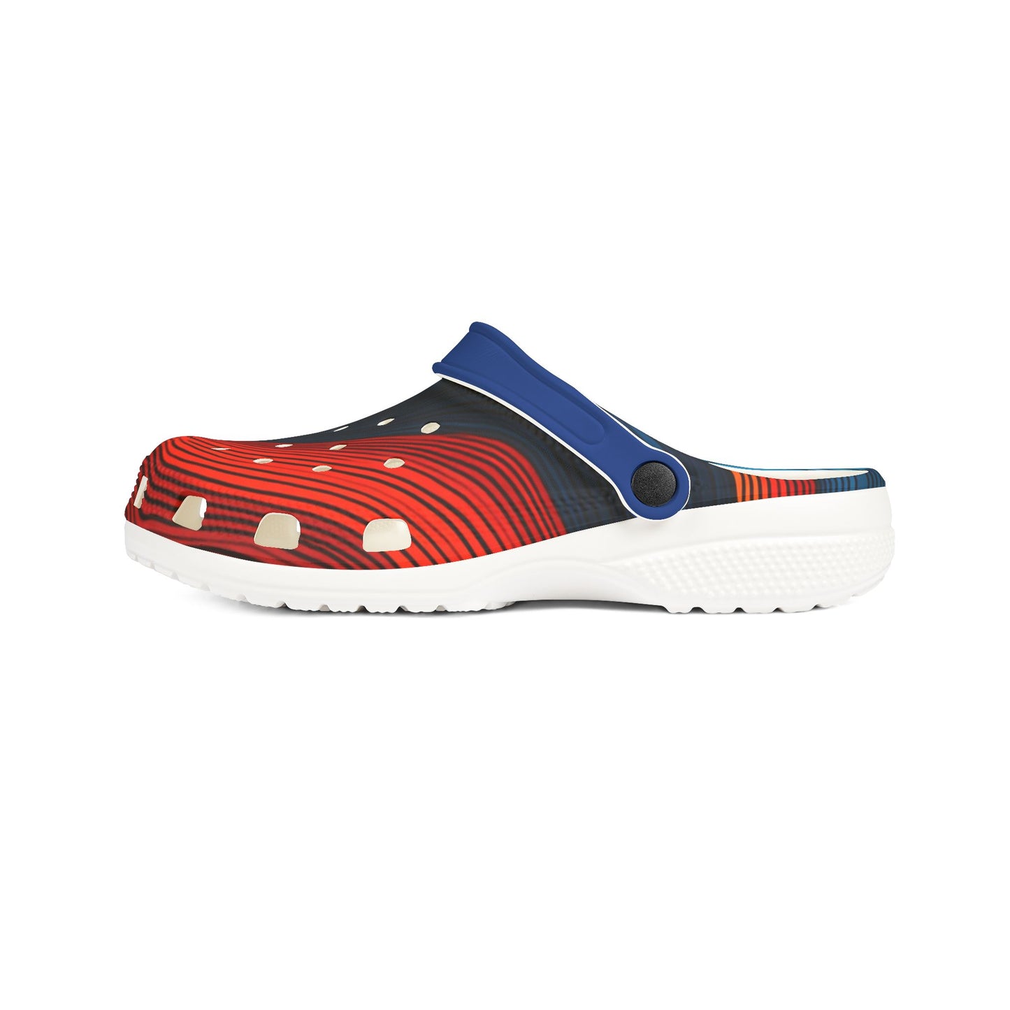 Colorful Rainbow Foam Rubber Clogs Stylish Comfortable Shoes