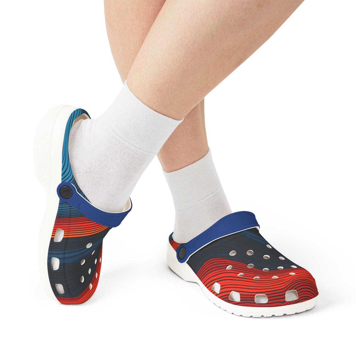 Colorful Rainbow Foam Rubber Clogs Stylish Comfortable Shoes