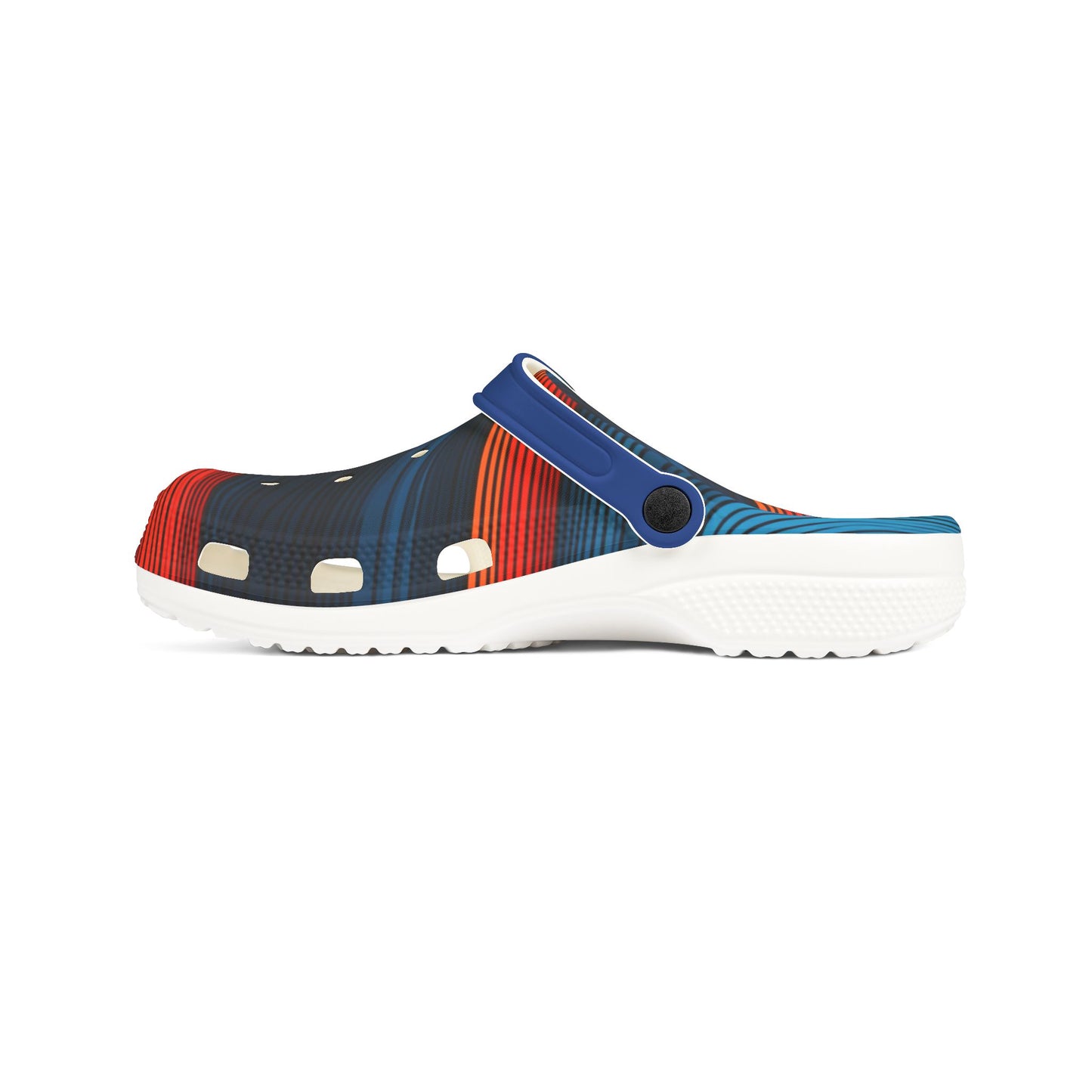 Colorful Rainbow Foam Rubber Clogs Stylish Comfortable Shoes