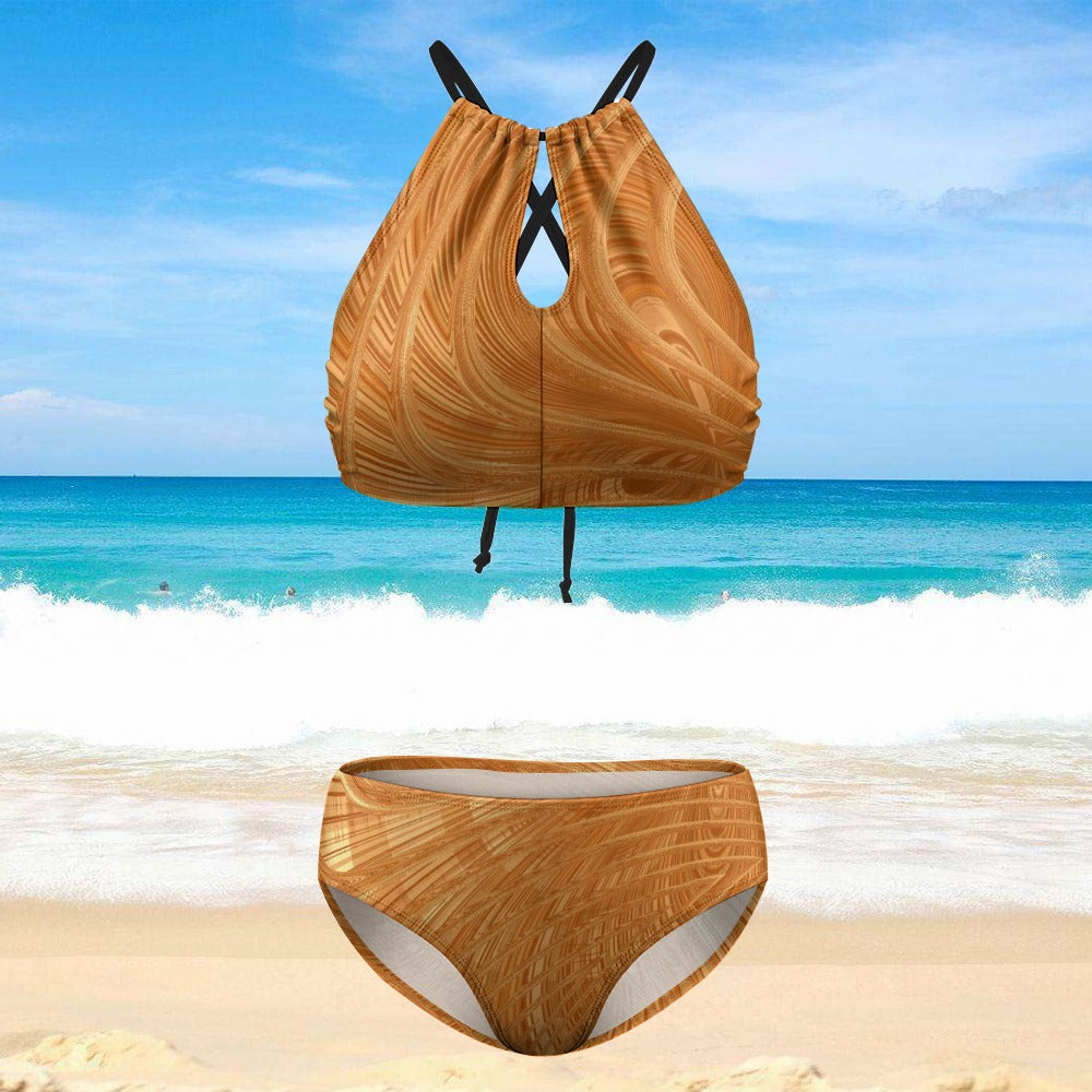 Golden Rings Whipped Bikini Set Two Piece Swimsuit