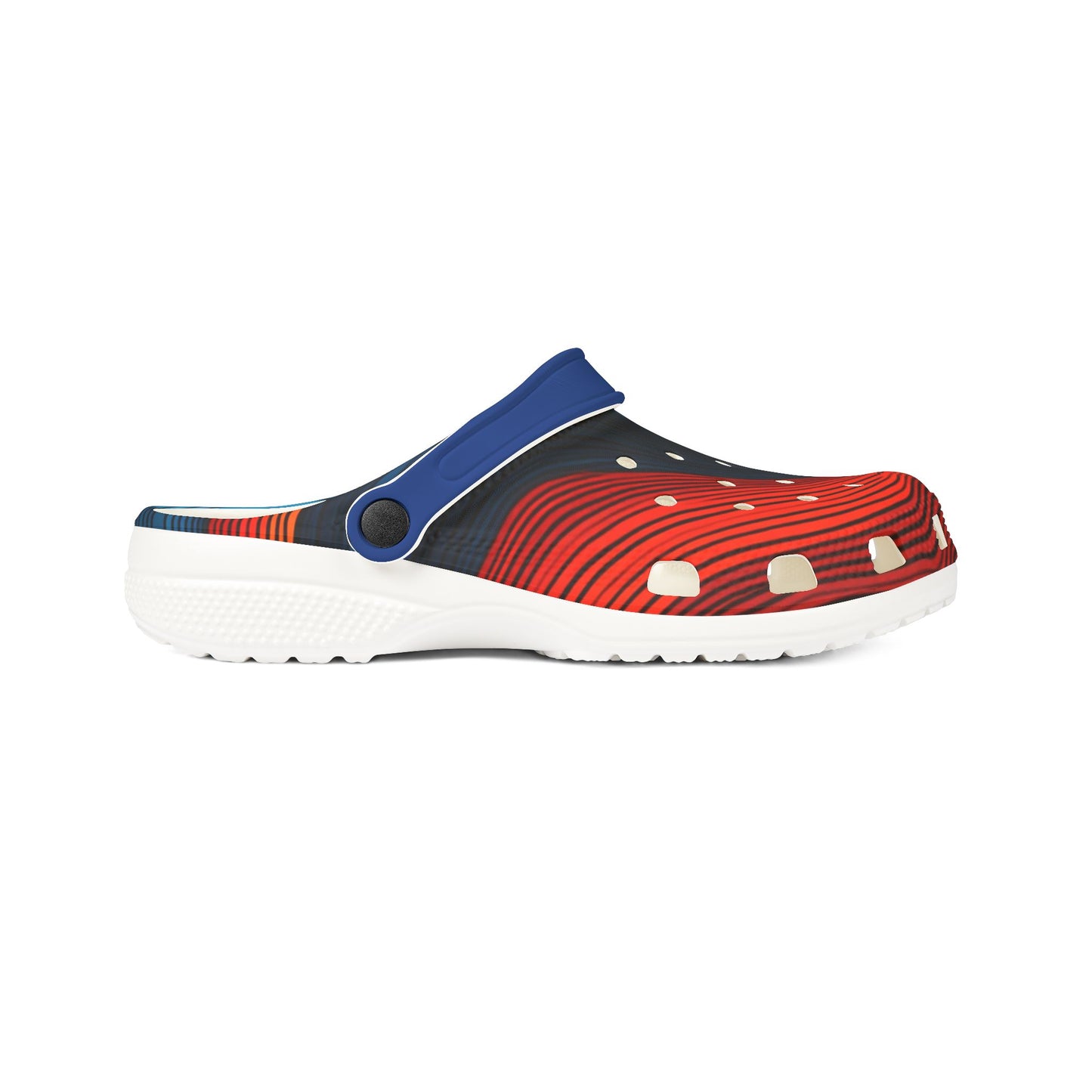 Colorful Rainbow Foam Rubber Clogs Stylish Comfortable Shoes