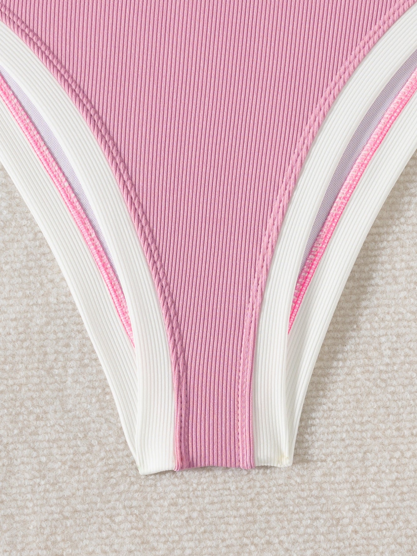 Solid Color One Shoulder One Piece Swimsuit for Women