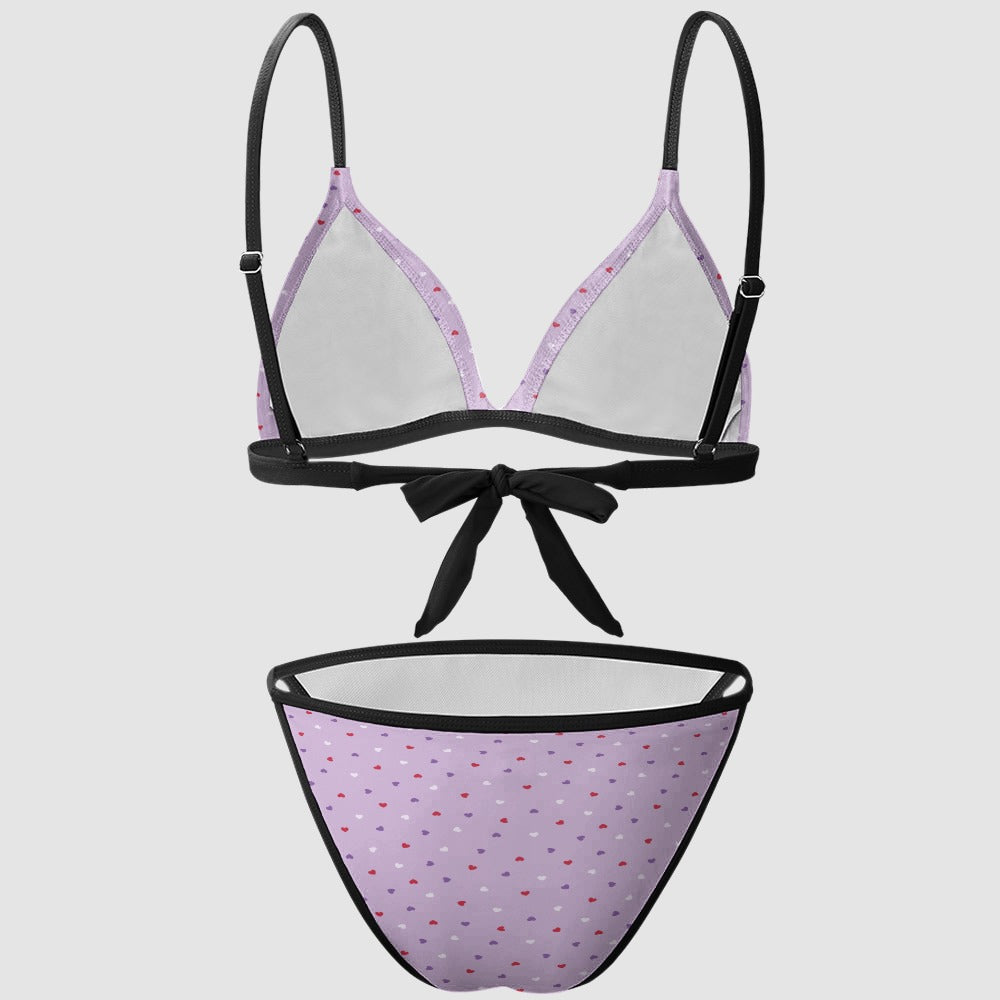 Sweetheart Lavender Triangle Bikini