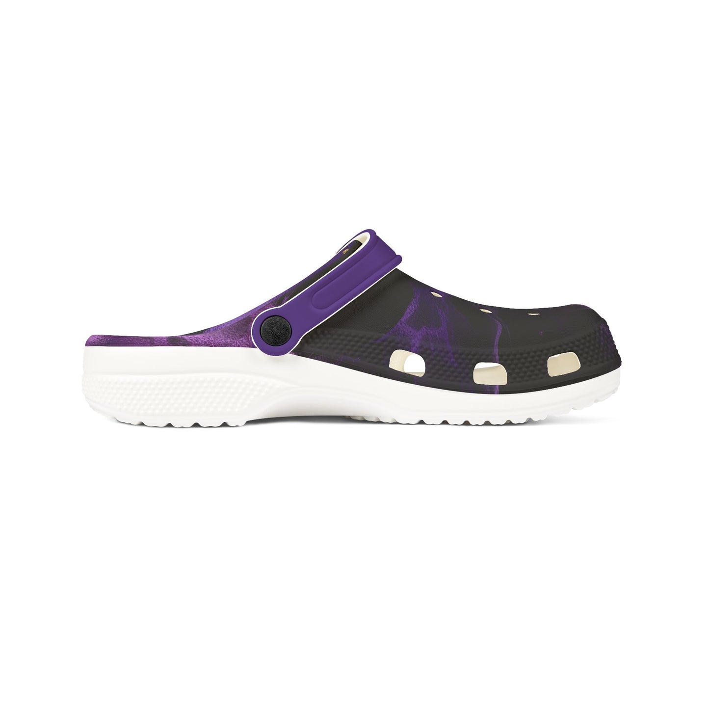 Stylish Foam Clogs Purple Marbled Comfortable Trendy Shoes