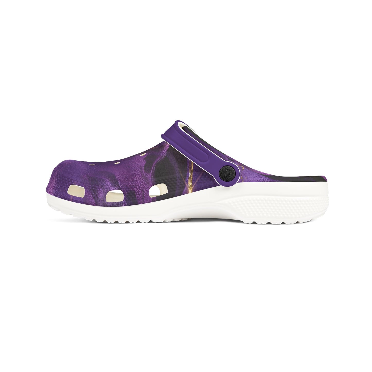 Stylish Foam Clogs Purple Marbled Comfortable Trendy Shoes