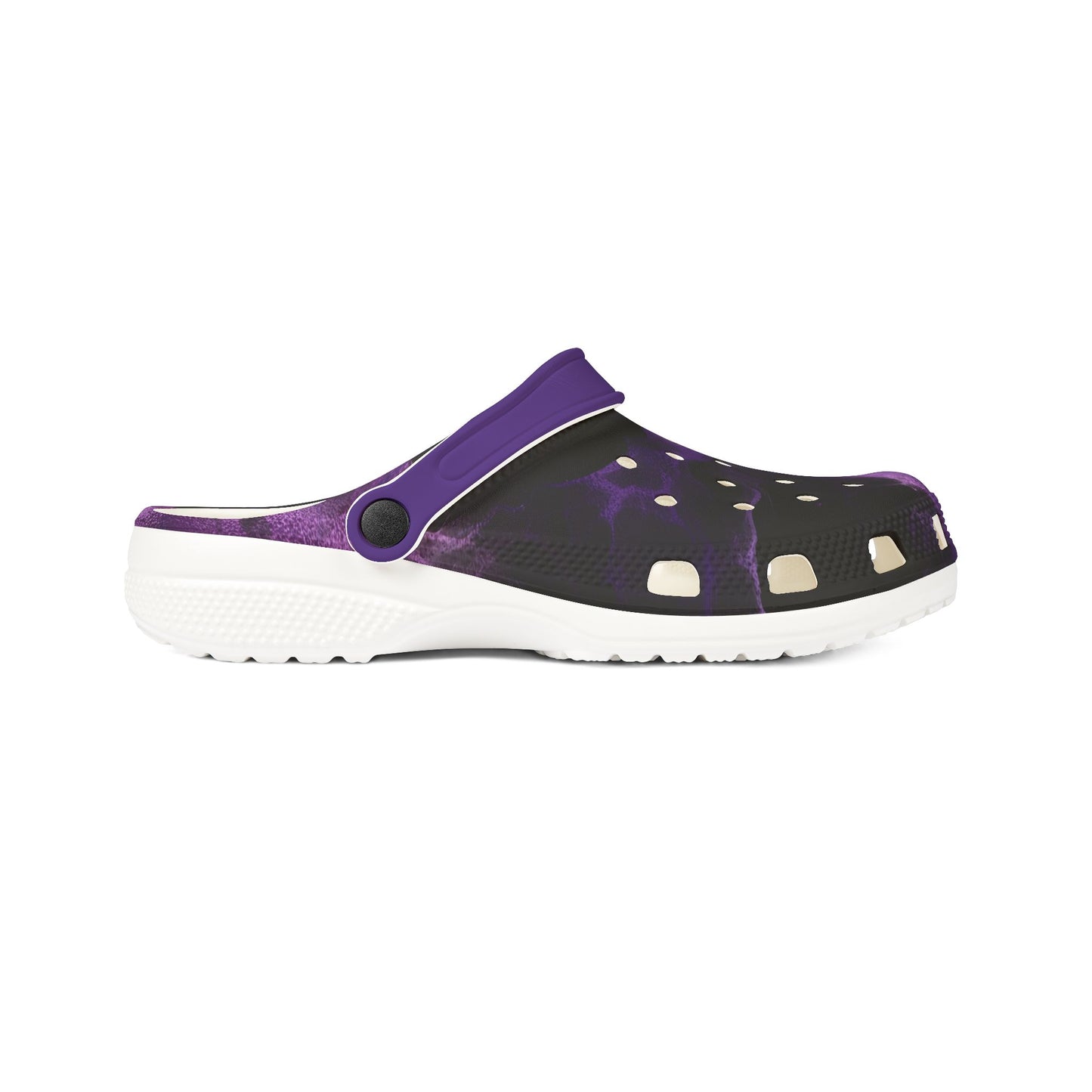 Stylish Foam Clogs Purple Marbled Comfortable Trendy Shoes