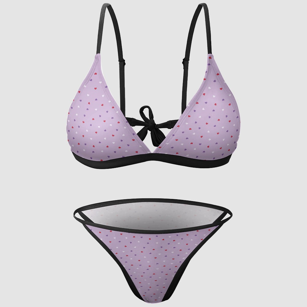 Sweetheart Lavender Triangle Bikini